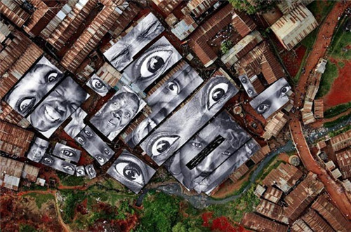 JR遍布全球的城市街头艺术作品