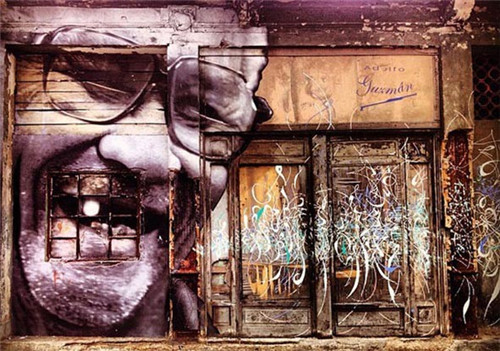 JR遍布全球的城市街头艺术作品