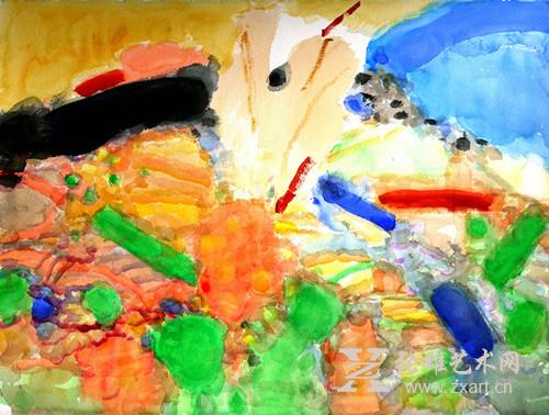 黄永生《蓓蕾》水彩  56x76cm