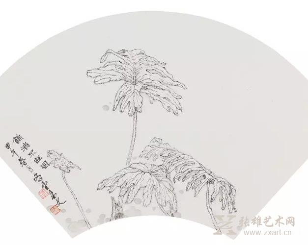 王来文 馀清不在风 38.9x38.9cm 2014年 王来文 馀清不在风 38.9x38.9cm 2014年