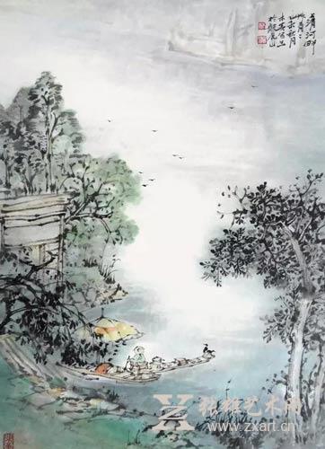 林木炎 上清河畔 53x39cm