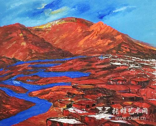 原华伍《蓝系列》作品 原华伍《蓝系列》作品