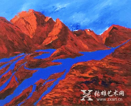 原华伍《蓝系列》作品 原华伍《蓝系列》作品