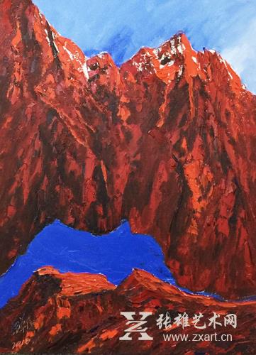 原华伍《蓝系列》作品 原华伍《蓝系列》作品