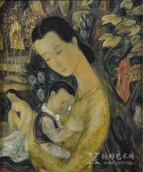 256黎谱《母爱》估价800,000 — 1,500,000港币